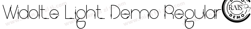 Widolte Light Demo Regular字体转换